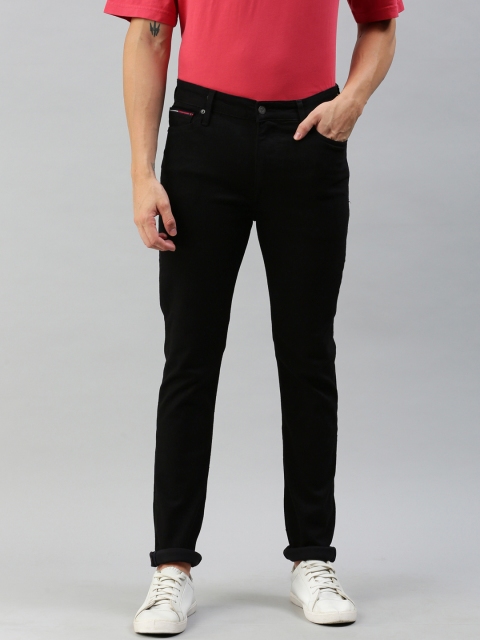 

Tommy Hilfiger Men Black Simon Skinny Fit Mid-Rise Clean Look Stretchable Jeans