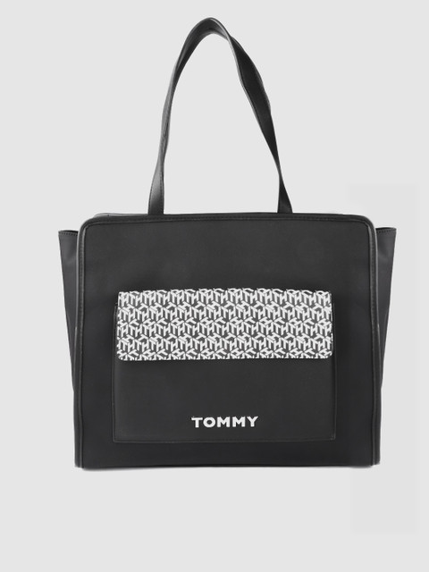 

Tommy Hilfiger Black Solid Oversized Swagger Shoulder Bag