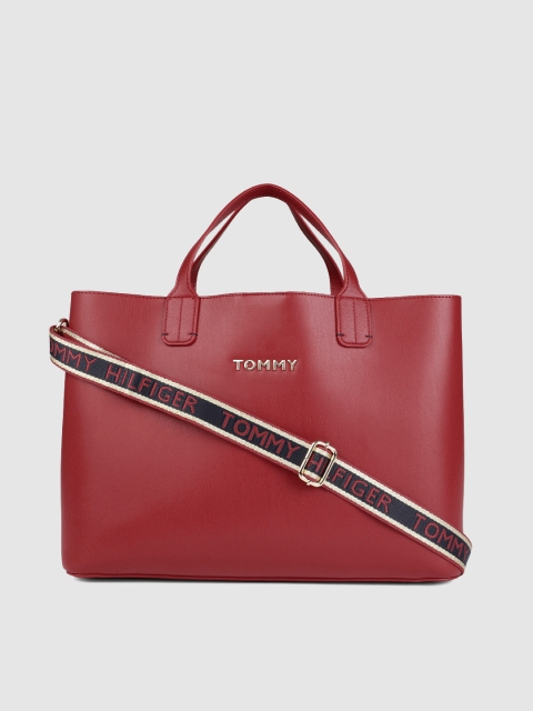 

Tommy Hilfiger Red Solid ICONIC Handheld Bag