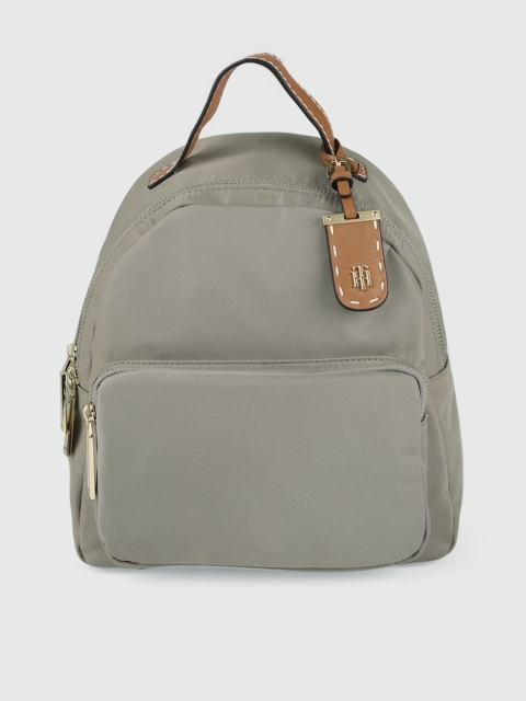 

Tommy Hilfiger Women Khaki-Green Solid Backpack