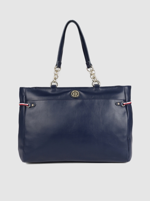 

Tommy Hilfiger Navy Blue Solid Handheld Bag