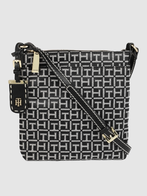 

Tommy Hilfiger Black & White JULIA JACQUARD Printed Sling Bag