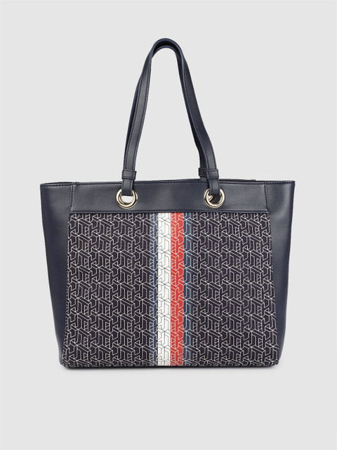 

Tommy Hilfiger Navy Blue Printed Shoulder Bag
