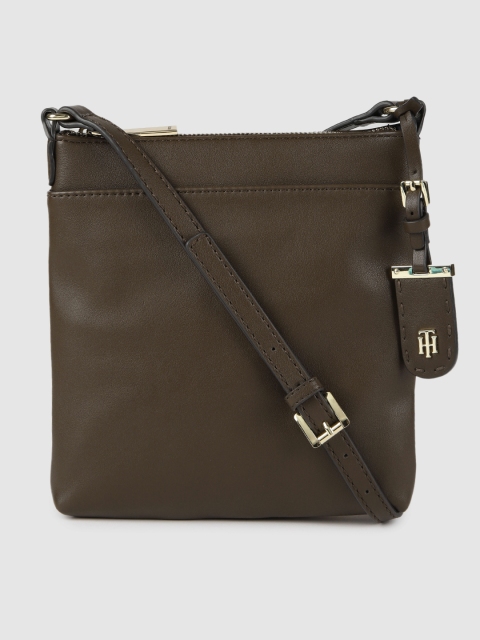 

Tommy Hilfiger Olive Green Solid Sling Bag