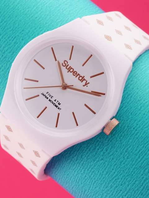 

Superdry Women White Analogue Urban Micro Watch SYG166WRG