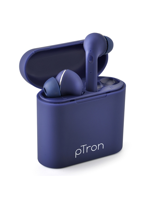 

pTron Unisex Blue Bassbuds Lite True Wireless Bluetooth 5.0 Headphones with Mic