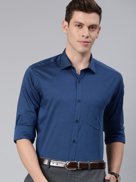 

Park Avenue Men Navy Blue Slim Fit Solid Formal Shirt