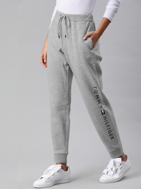 

Tommy Hilfiger Women Grey Straight Fit Solid Joggers