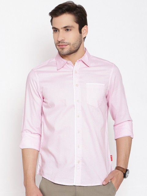 

American Swan Pink Smart Fit Casual Shirt