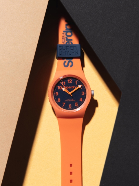 

Superdry Men Orange Analogue Watch