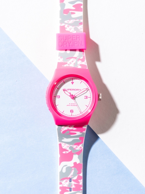 

Superdry Women Grey & Pink Analogue Watch SYL296EP