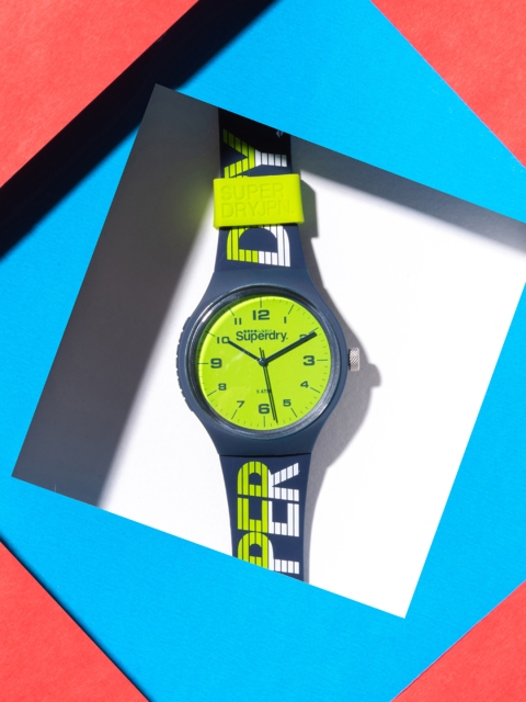 

Superdry Men Blue & Green Analogue Watch