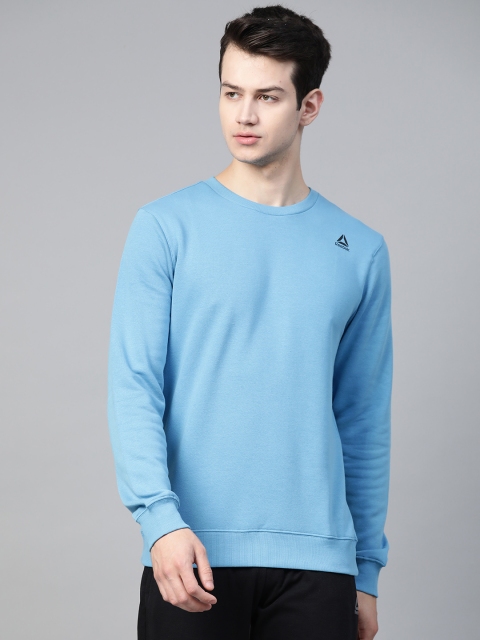 

Reebok Men Blue Solid Training Foundation Sweatshirt
