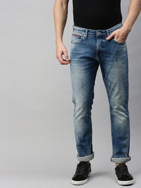 

Tommy Hilfiger Men Blue Slim Fit Mid-Rise Clean Look Jeans
