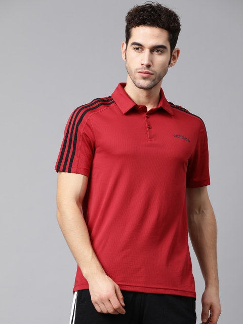 

ADIDAS Men Red Solid Design 2 Move Polo T-Shirt
