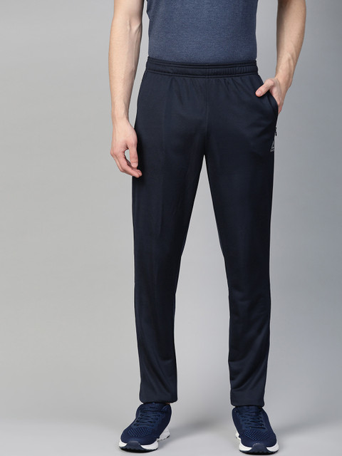 

Reebok Men Navy Blue Foundation A Solid Training Track Pants