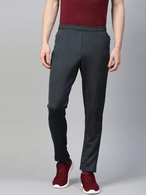 

Reebok Men Charcoal Grey Foundation A Solid Training Track Pants