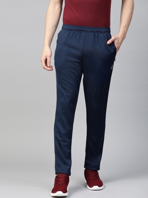 

Reebok Men Navy Blue Foundation A Solid Training Track Pants