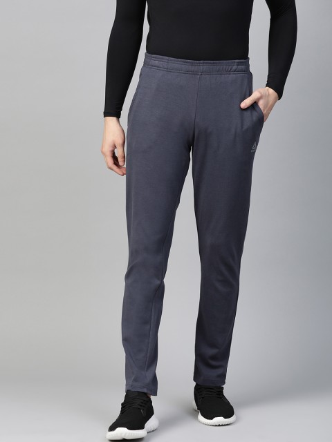 

Reebok Men Blue Foundation Knitted Solid Training Track Pants