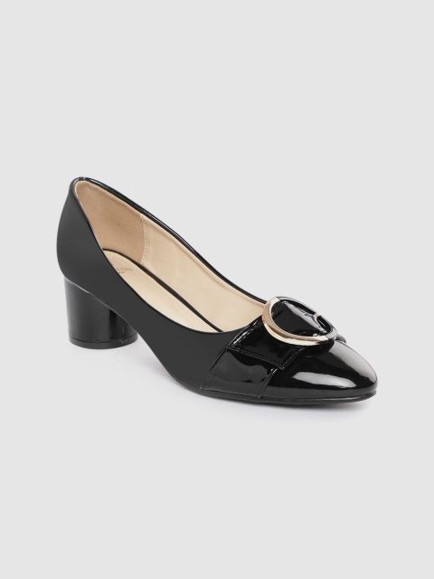 

Carlton London Women Black Solid Pumps