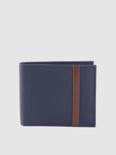 

HIGHLANDER Men Navy Blue Solid Two Fold Wallet