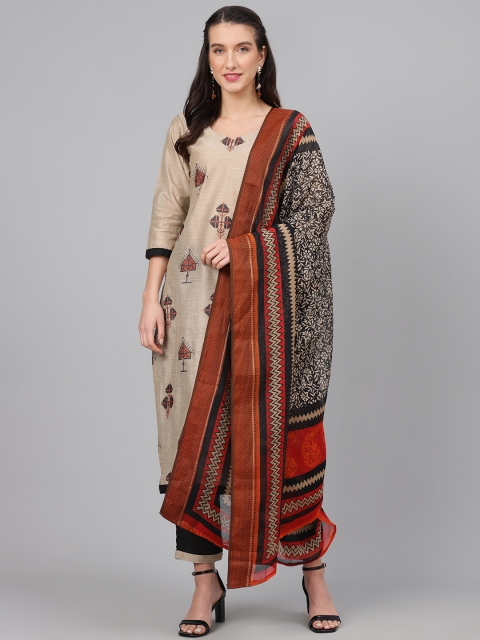 

Biba Beige & Black Embroidered Unstitched Dress Material