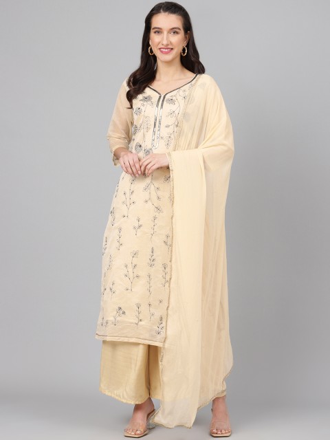 

Biba Beige & Black Floral Embroidered Unstitched Dress Material