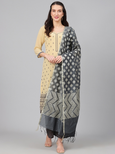 

Biba Beige & Charcoal Grey Embroidered Unstitched Dress Material