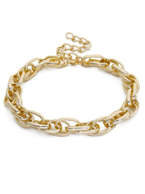 

ToniQ Chain Link Gold-Plated Choker Necklace
