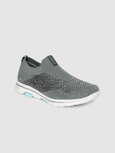 

Skechers Women Grey GO WALK 5-ENLIGHTEN Walking Shoes
