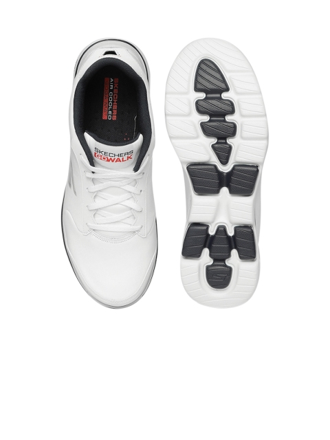 

Skechers Men White GO WALK 5 Leather Walking Shoes