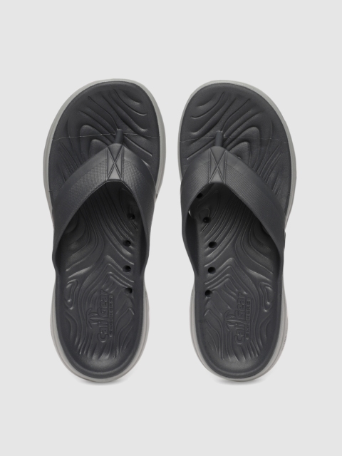

Skechers Men Grey Solid GO WALK 5 - CABANA Thong Flip-Flops