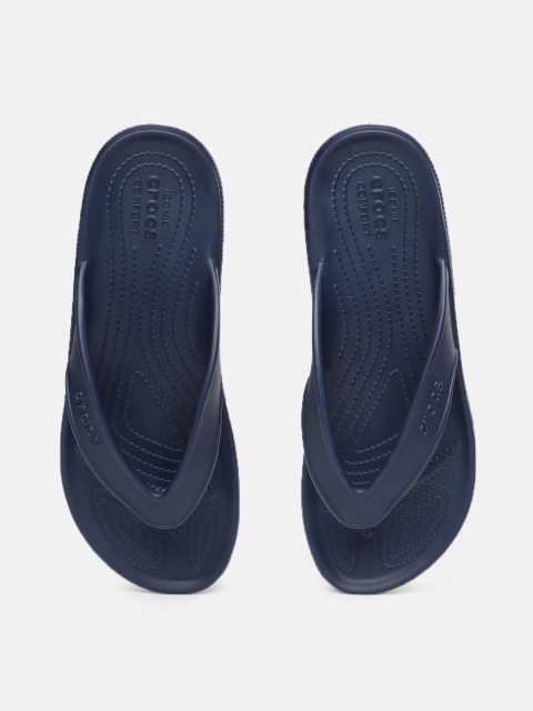 

Crocs Unisex Navy Blue Solid Thong Flip-Flops