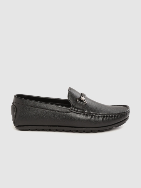 

Mast & Harbour Men Black Solid Driving Shoes