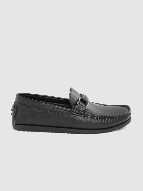 

Mast & Harbour Men Black Solid Driving Shoes
