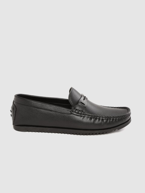 

Mast & Harbour Men Black Solid Driving Shoes