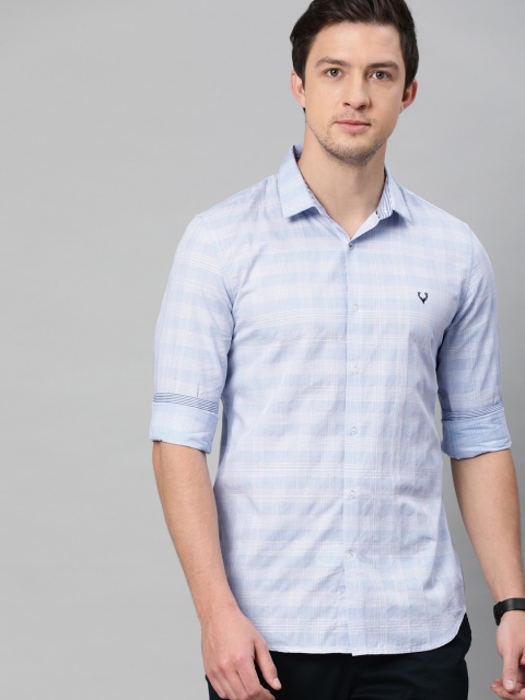 

Allen Solly Sport Men Blue & White Slim Fit Checked Casual Shirt