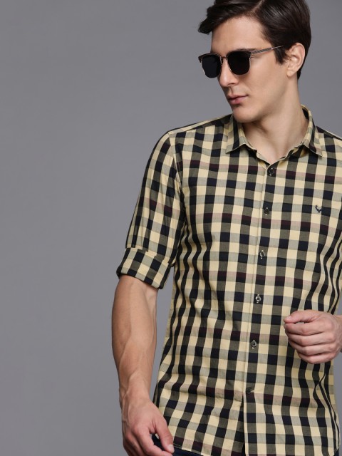 

Allen Solly Sport Men Multicoloured Slim Fit Gingham Checks Casual Shirt, Multi
