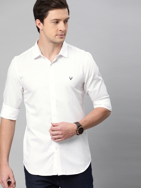 

Allen Solly Sport Men White Slim Fit Self Design Casual Shirt