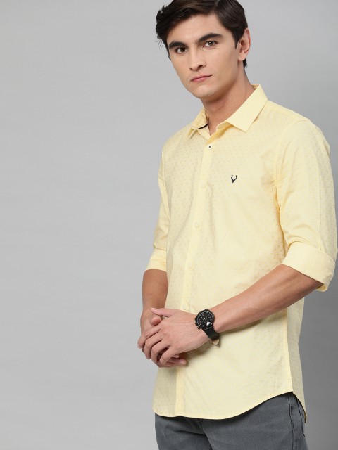 

Allen Solly Sport Men Yellow Slim Fit Self Design Casual Shirt