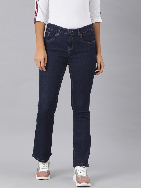 

Enviously Young Women Blue Bootcut Mid-Rise Clean Look Stretchable Jeans