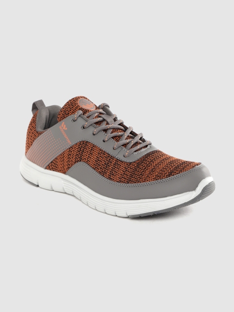 

Woodland Men Orange Woven Design Sneakers