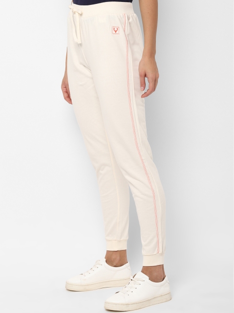 

Allen Solly Woman Women Off-White Solid Lounge Pants