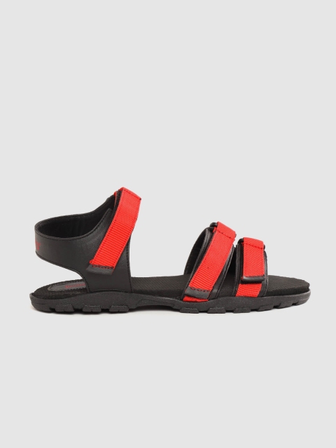 

The Roadster Lifestyle Co Women Red & Black Sports Sandals