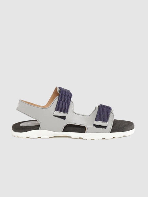 

The Roadster Lifestyle Co Women Grey & Navy Blue Sports Sandals