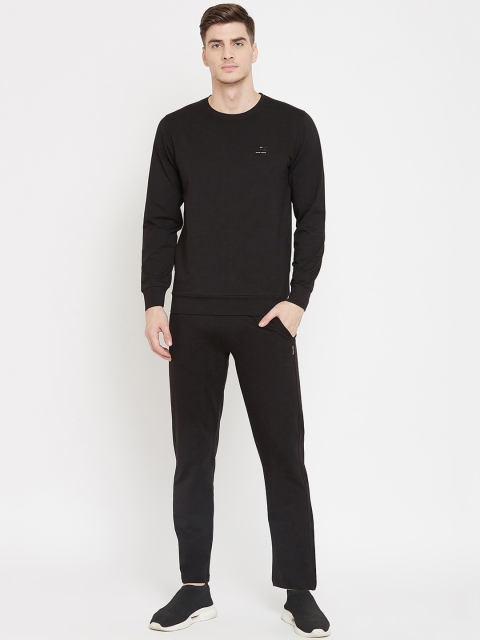 

Okane Men Black Solid Tracksuit