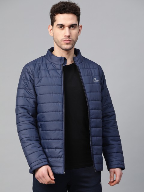 

Alcis Men Navy Blue Solid Running Jacket