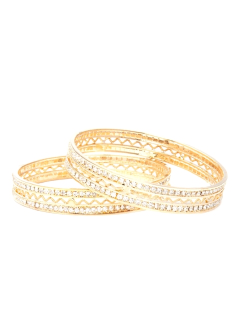 

Rubans Set Of 2 Gold-Plated Handcrafted Filigree Bangles