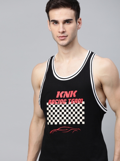 

Kook N Keech Men Black & White Sports Printed T-shirt