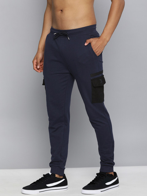 

Kook N Keech Navy Blue Solid Straight Fit Joggers